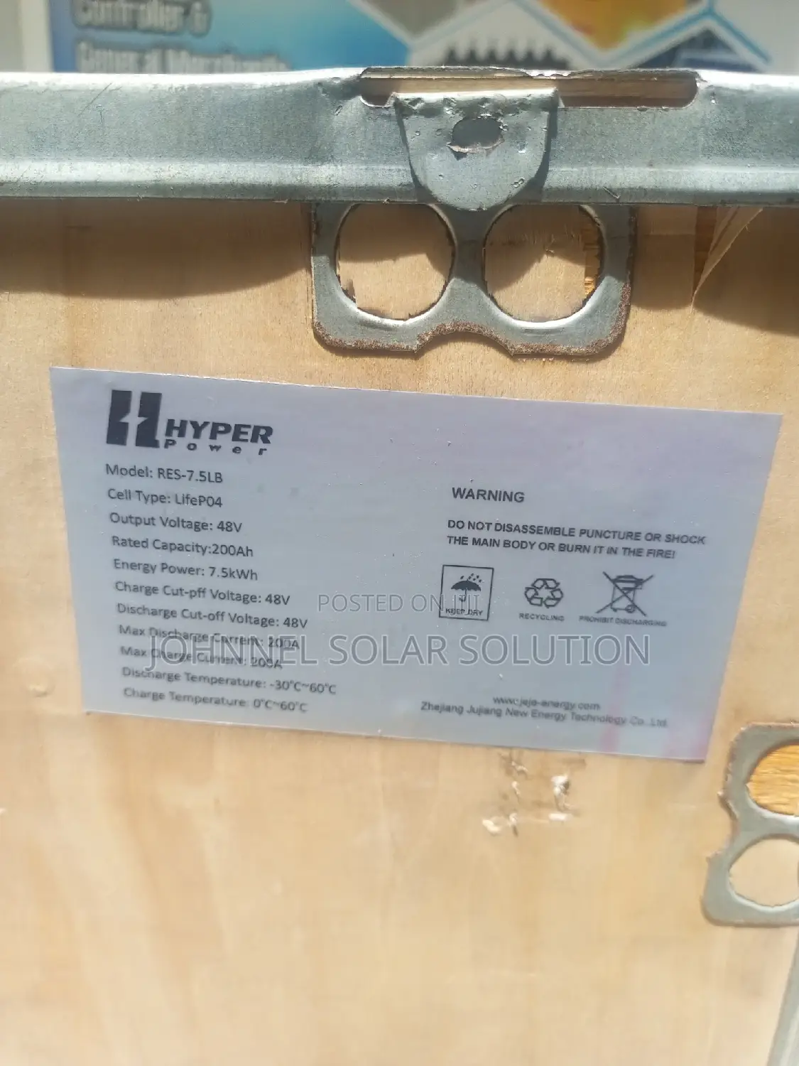 7.5kwh 51.2v Hyper Power Lithium Ion Battery