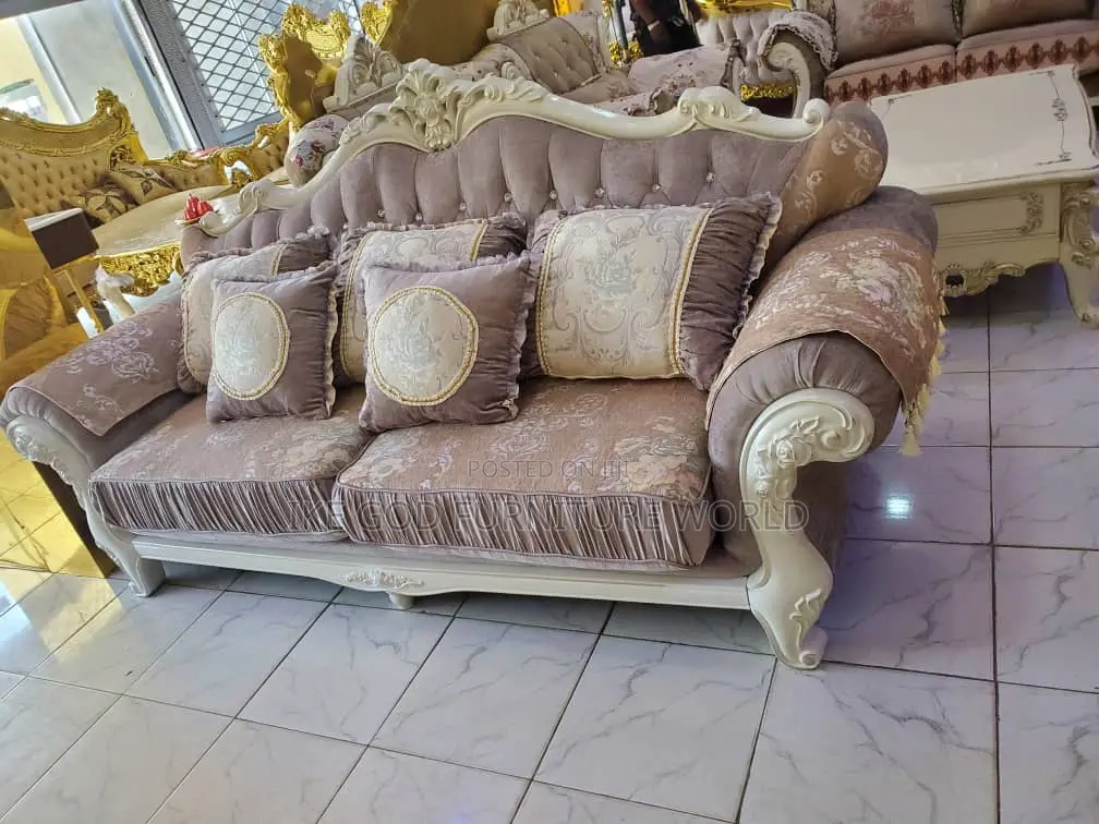 7seater High Quality Turkish Royal Fabric Sofa Chair