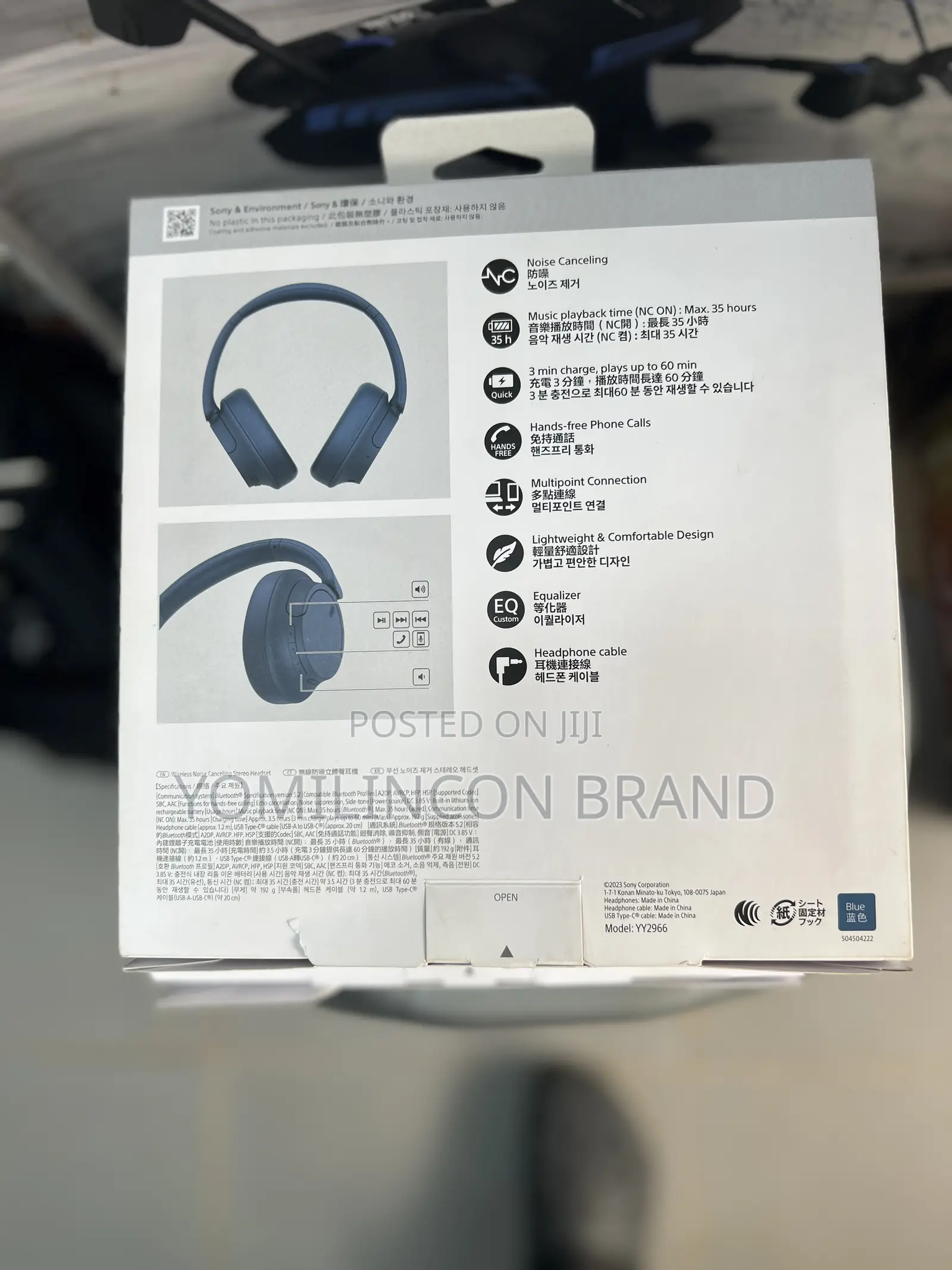 Sony Wh-Ch720n Noise Canceling Wireless Headphones Bluetooth