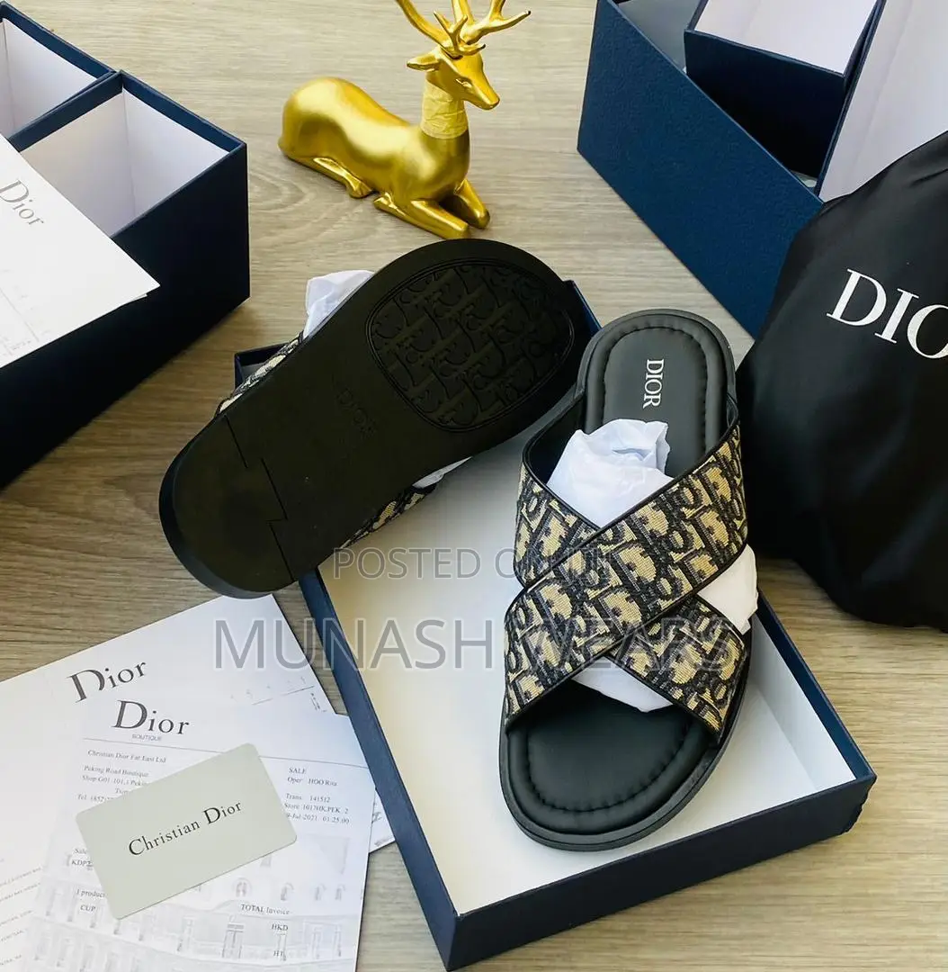Dior Leather Slipers