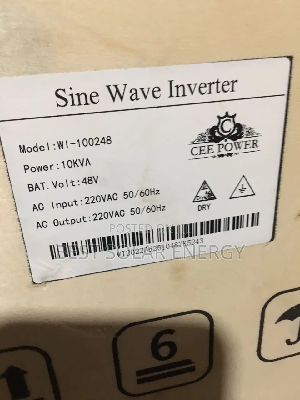 Pure Sine Wave Cee Power Inverter 10kva /48v