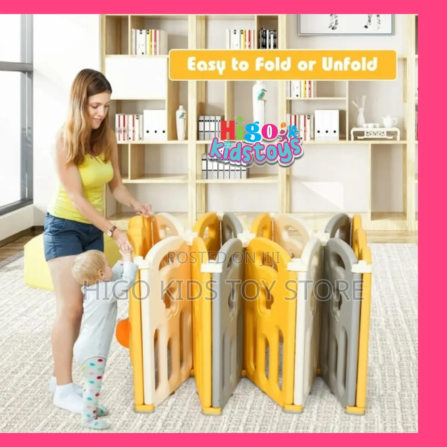 Foldable Indoor Playpen With 50pcs of Balls