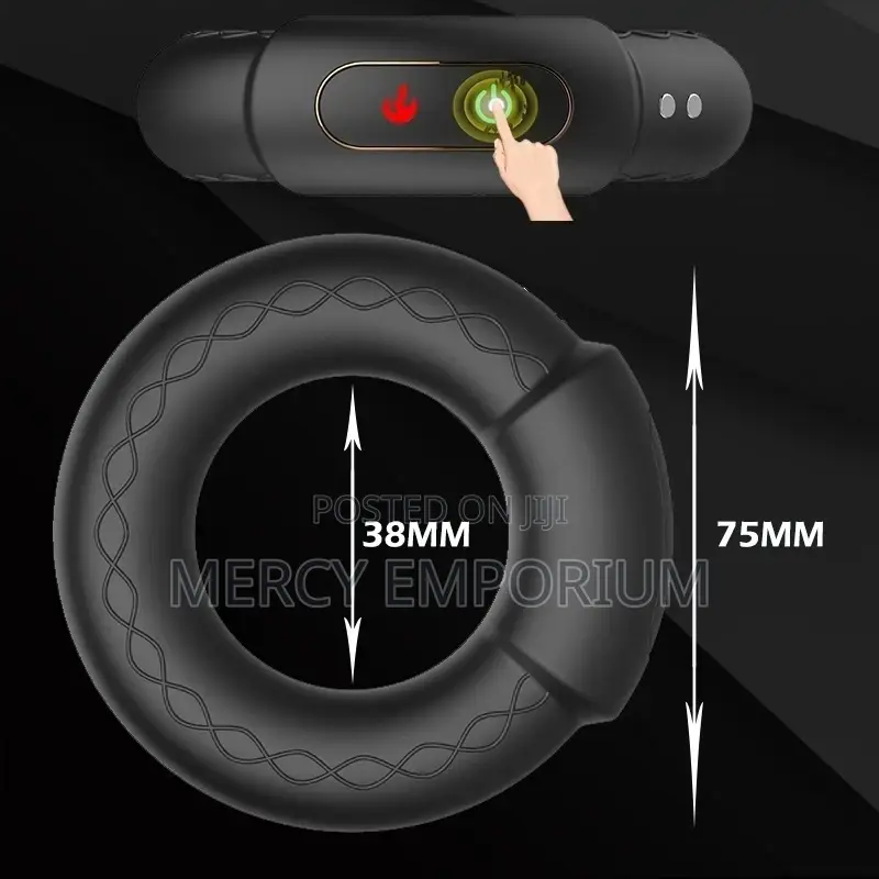 Vibrating Cock Ring Heating Male Ejaculation Delay