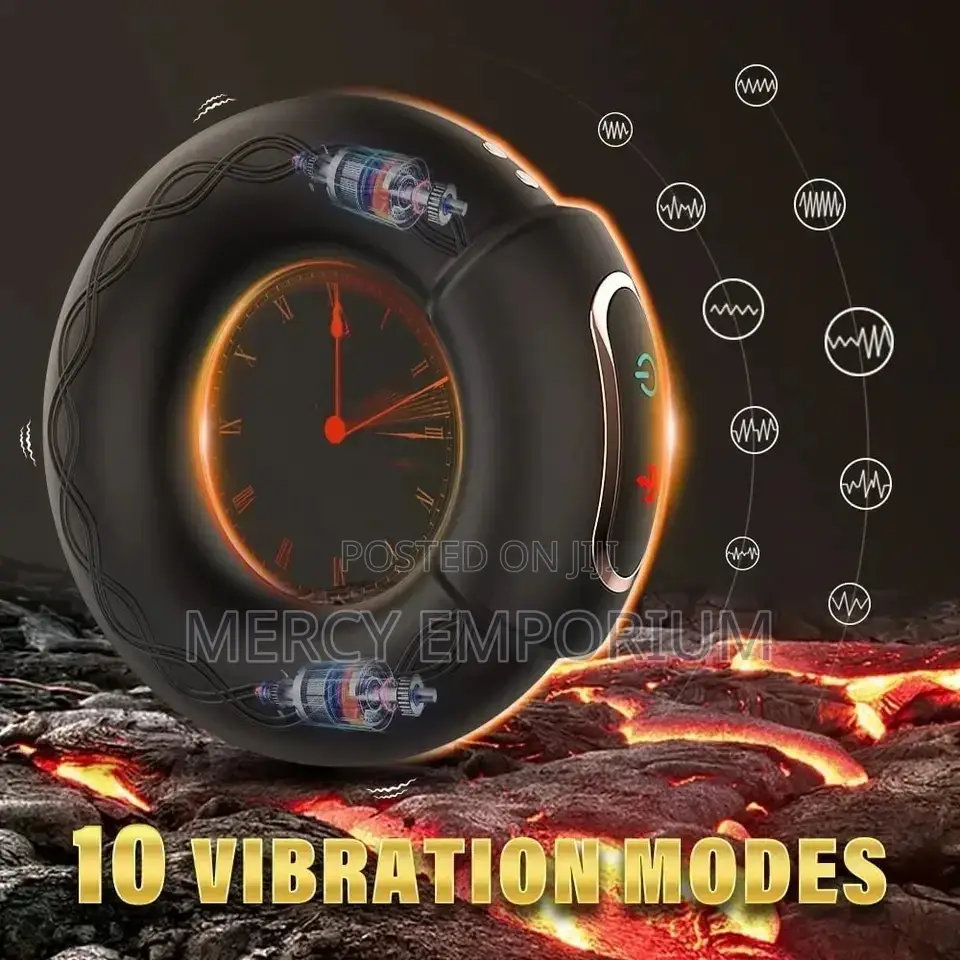 Vibrating Cock Ring Heating Male Ejaculation Delay