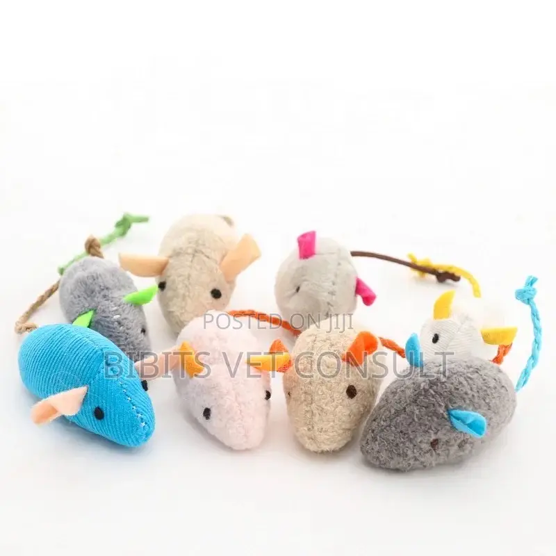3 Pieces Plush Mouse Interactive Cat Toy