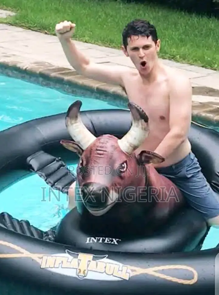 Intex Inflatabull Bull Rodeo Black Swimming Float