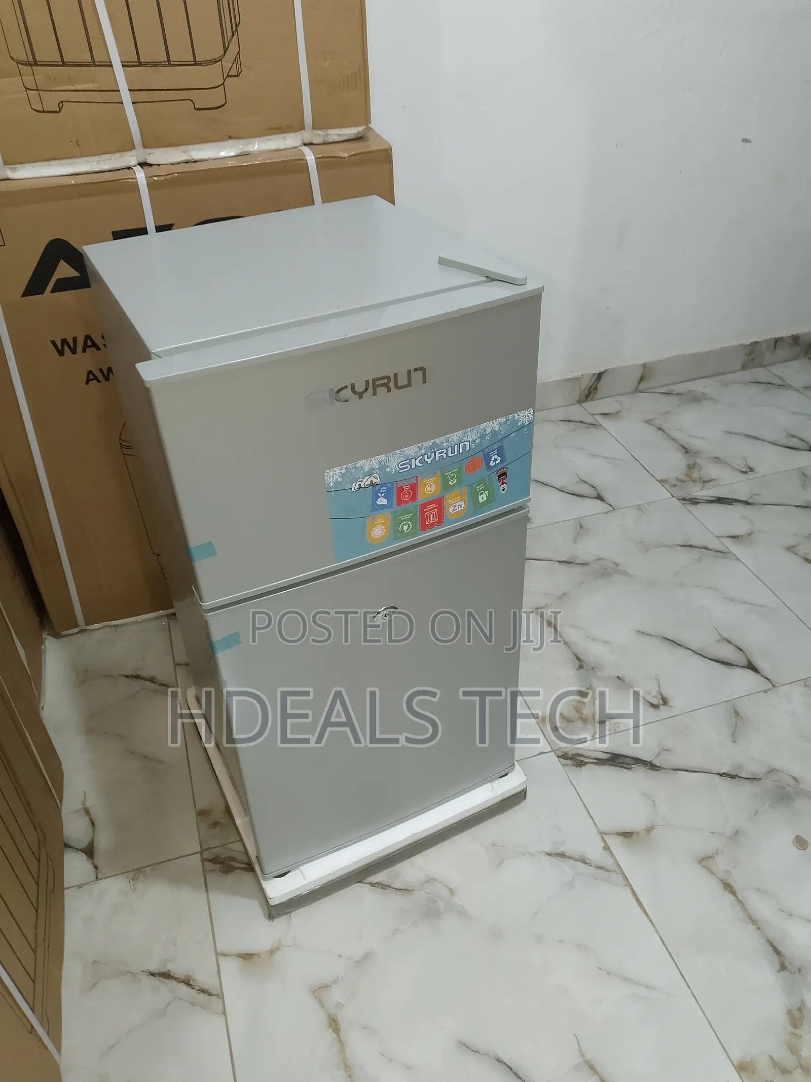 Fast Cooling Double Door 90 Litres SKYRUN Refrigerator.