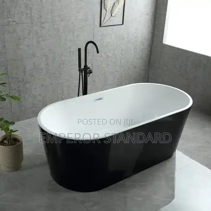Black Color Acrylic Material Hotel Home Bathtub