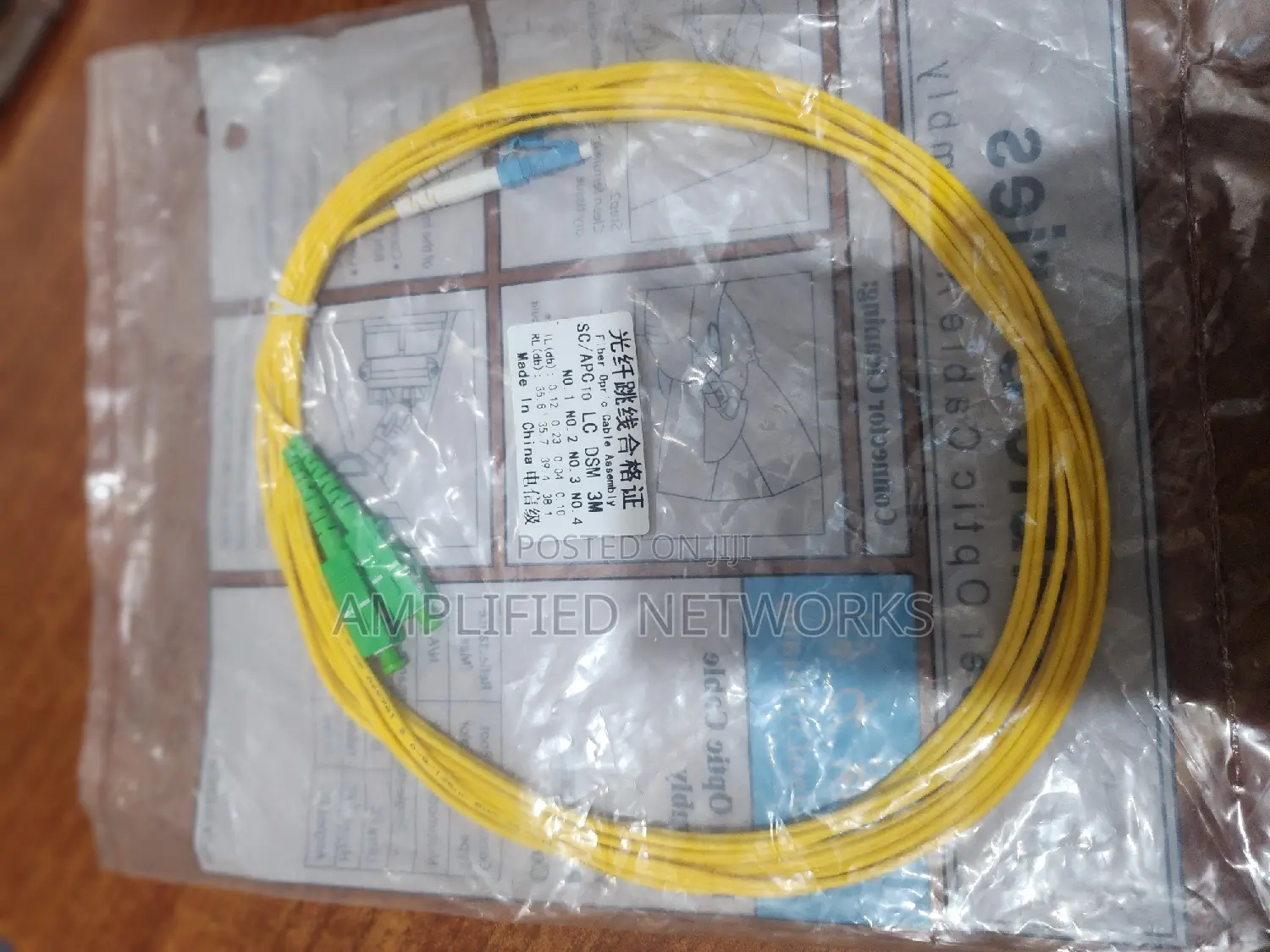 Sc/Apc - Lc/Upc 3m Fiber Patch Cord