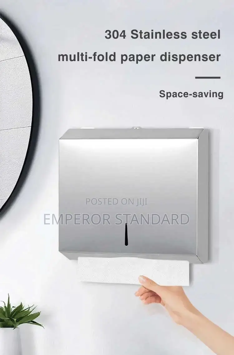 Wall Mount Toilet Multi Fold Hand Tissue Towel Dispenser
