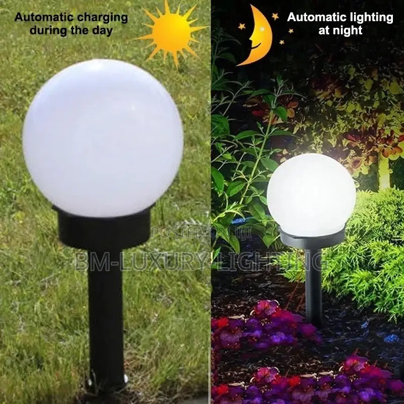 Outdoor Round Ball Garden Yard Ground Lamp Waterproof Party