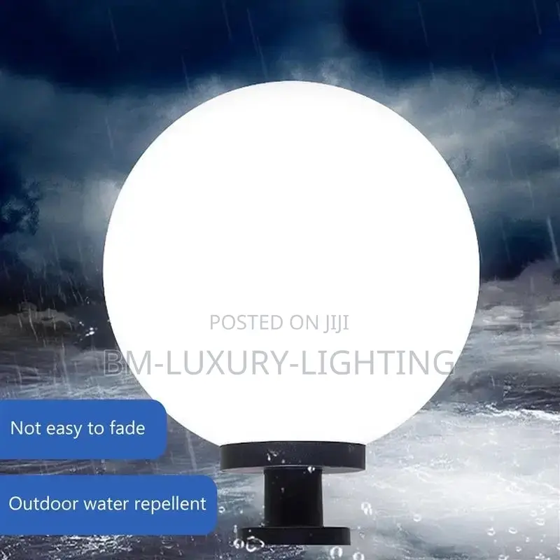 Decoration New Ball Pillar Lights Yard Patio Ground Lamp