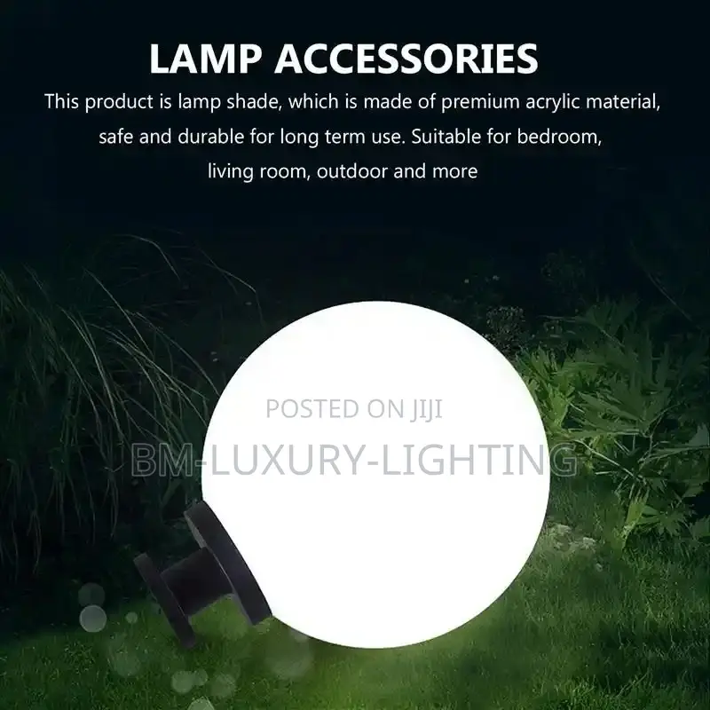 Decoration New Ball Pillar Lights Yard Patio Ground Lamp