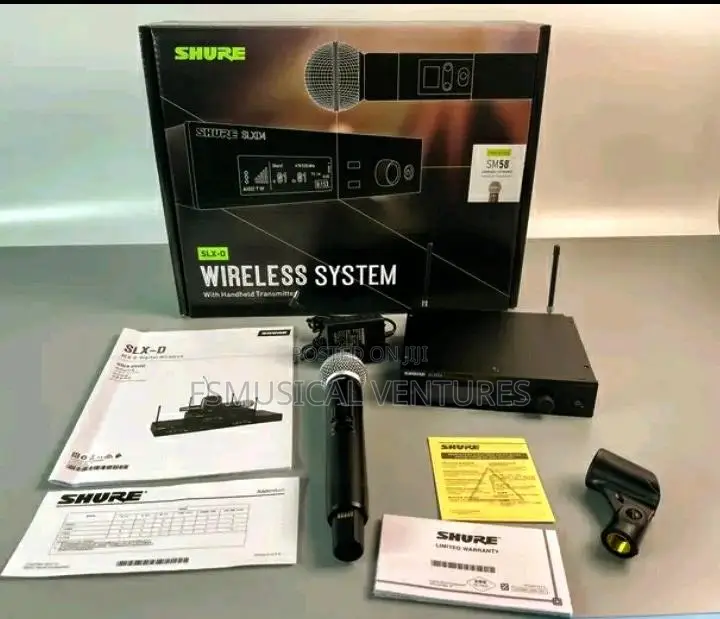 SHURE SLXD4/B87A Handheld Wireless Microphone System