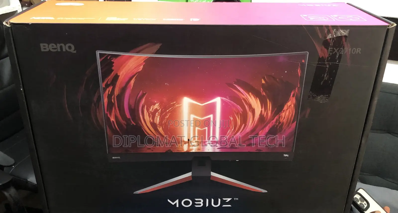 Benq Mobiuz Ex2710r 27 Inch QHD 1440p Curved Gaming Monitor
