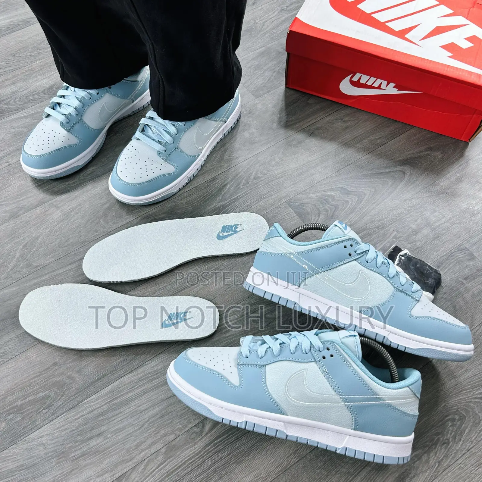 New Nike Sb Dunk Low “Aura Blue Clear Swoosh” Snks”•
