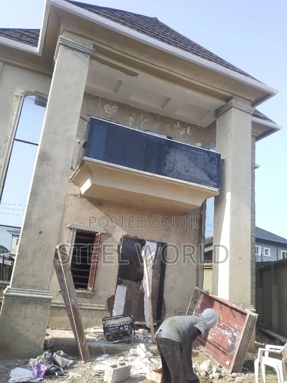 Grey Frameless Glass