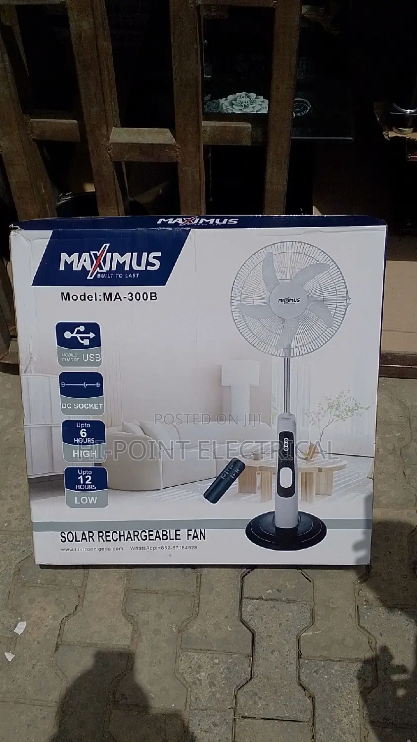 Solar Rechargeable Fan