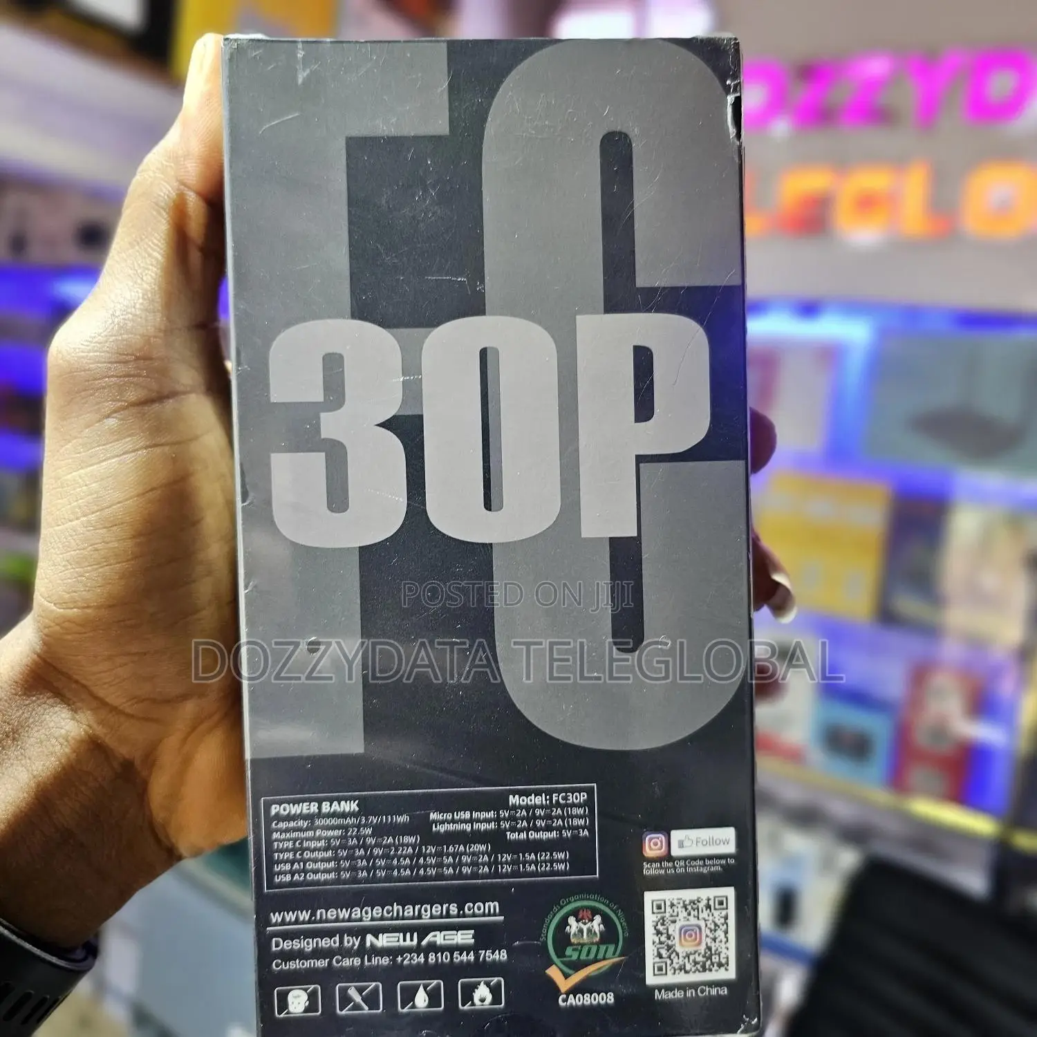 Newage 30000mah FC30P 22.5w Pd Powerbank