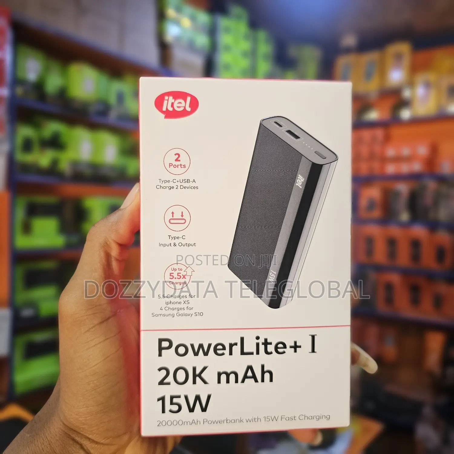 Itel Powerlite+ I 20000mah 15W Powerbank