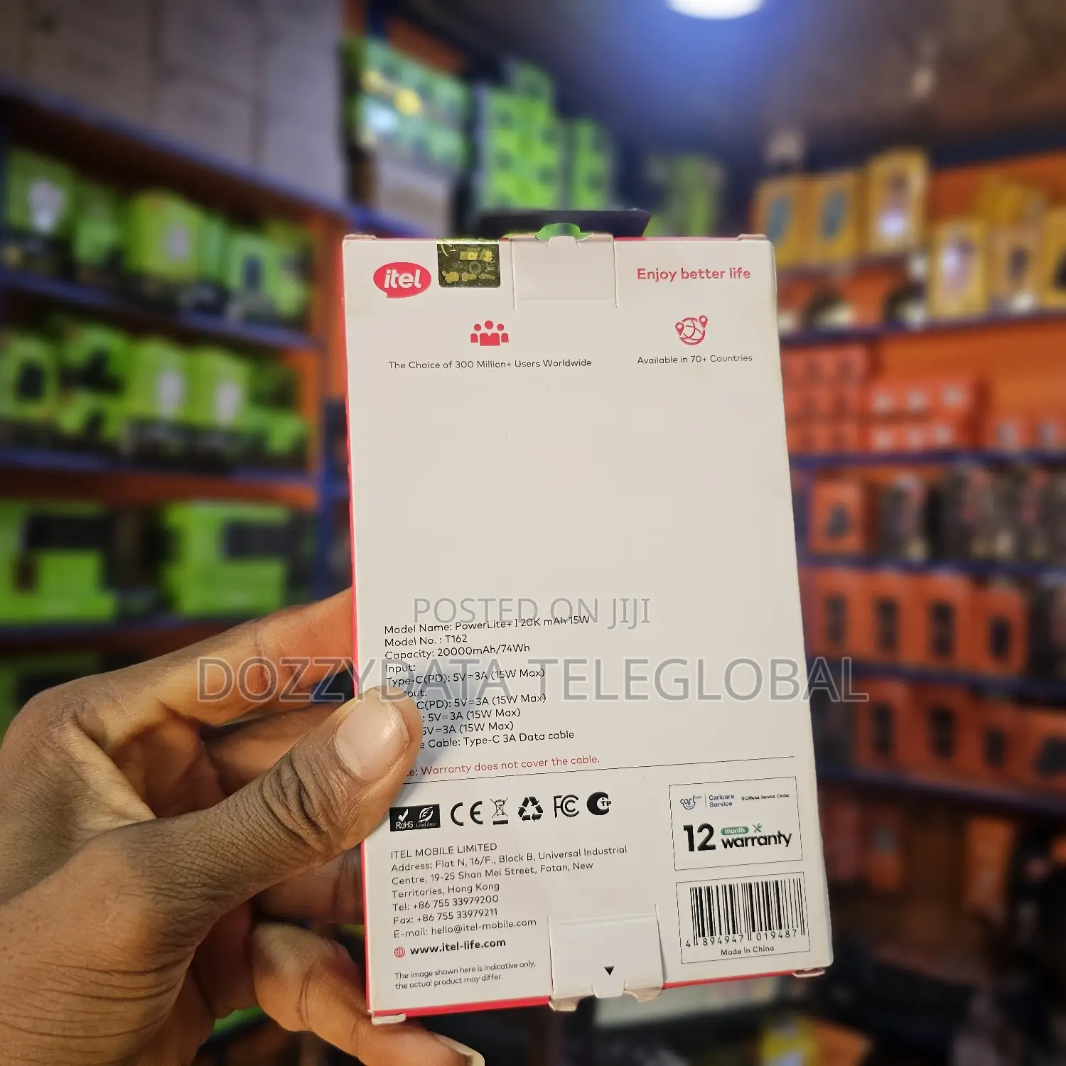 Itel Powerlite+ I 20000mah 15W Powerbank