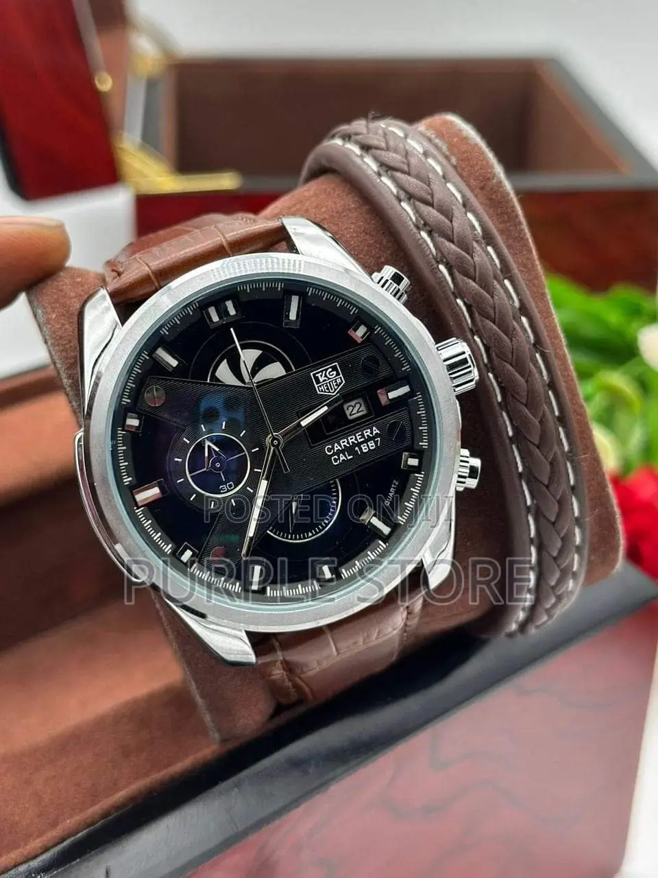 Tag Heuer Chronograph Watch and Bracelet Set