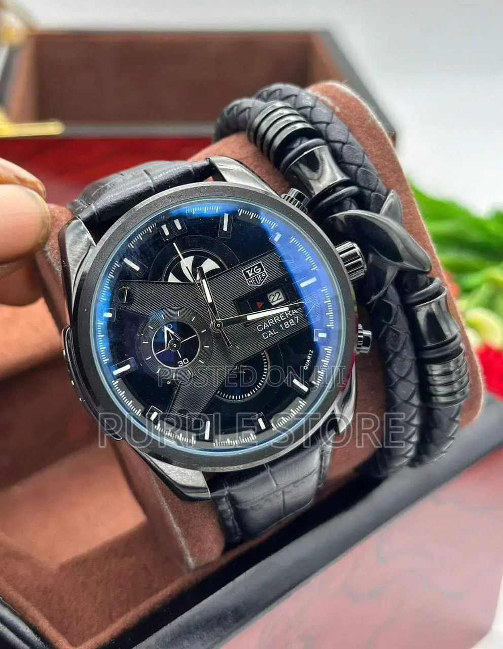 Tag Heuer Chronograph Watch and Bracelet Set