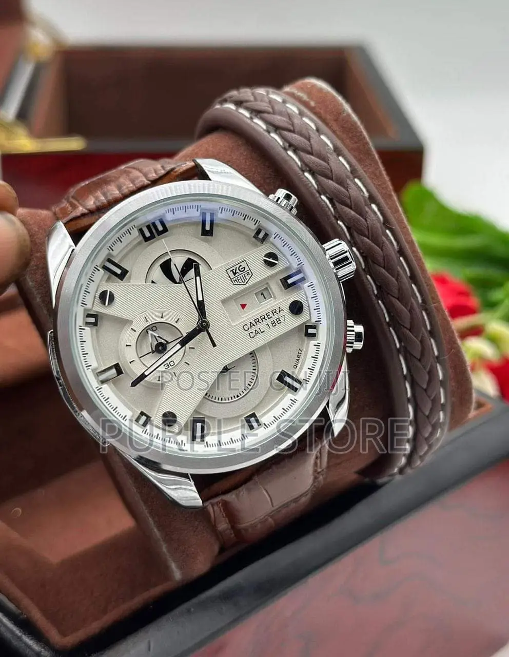 Tag Heuer Chronograph Watch and Bracelet Set