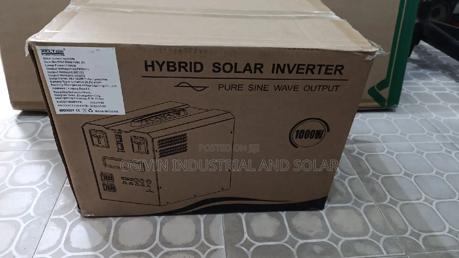 1000w Alltop Solar Generator With 180w 36v Solar Panel