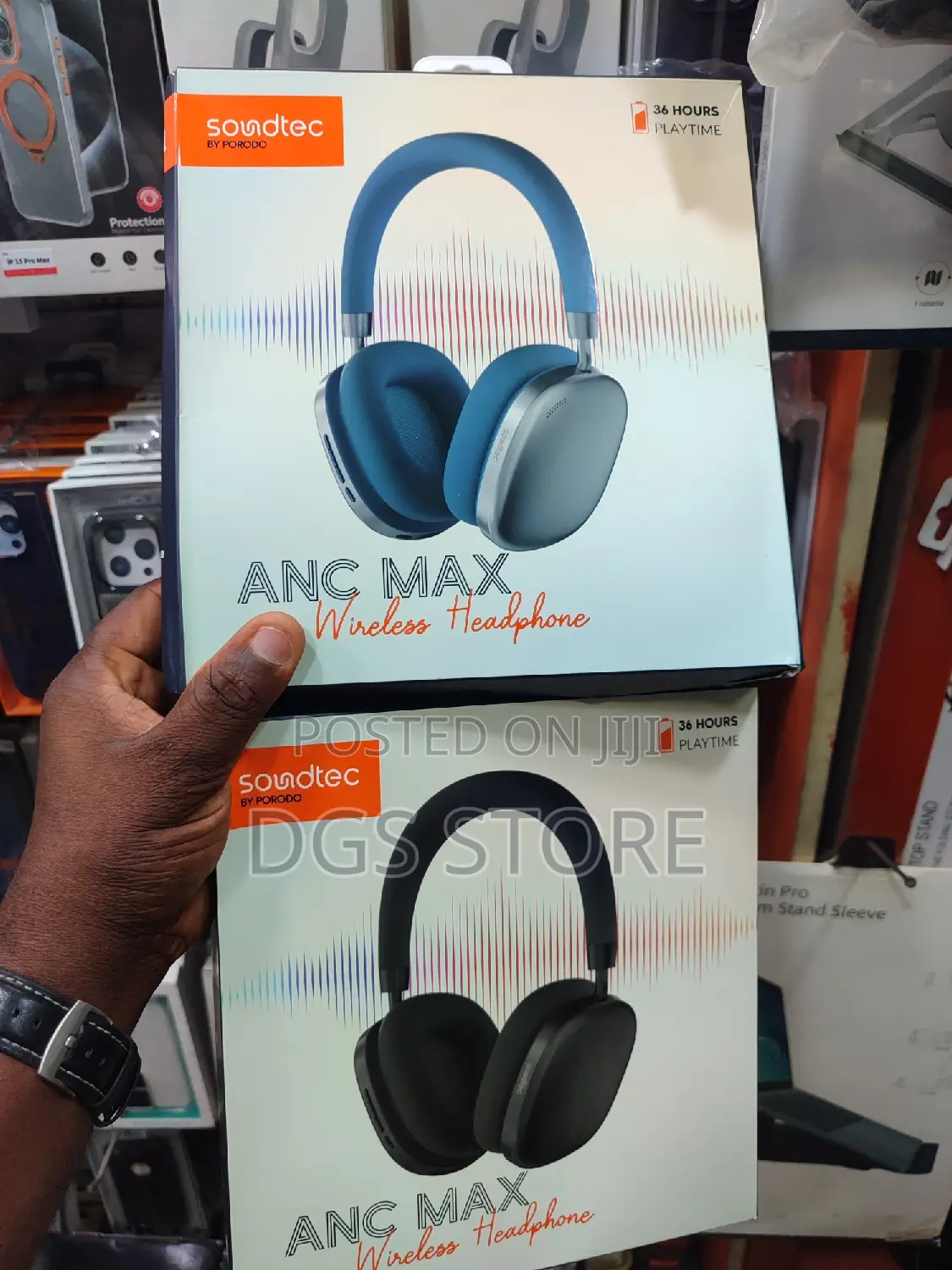 Porodo Soundtec ANC Max Bluetooth Headphone 