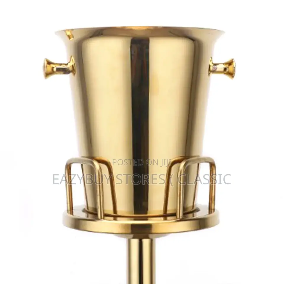 Stainless Steel Champagne Wine Ice Bucket With Stand