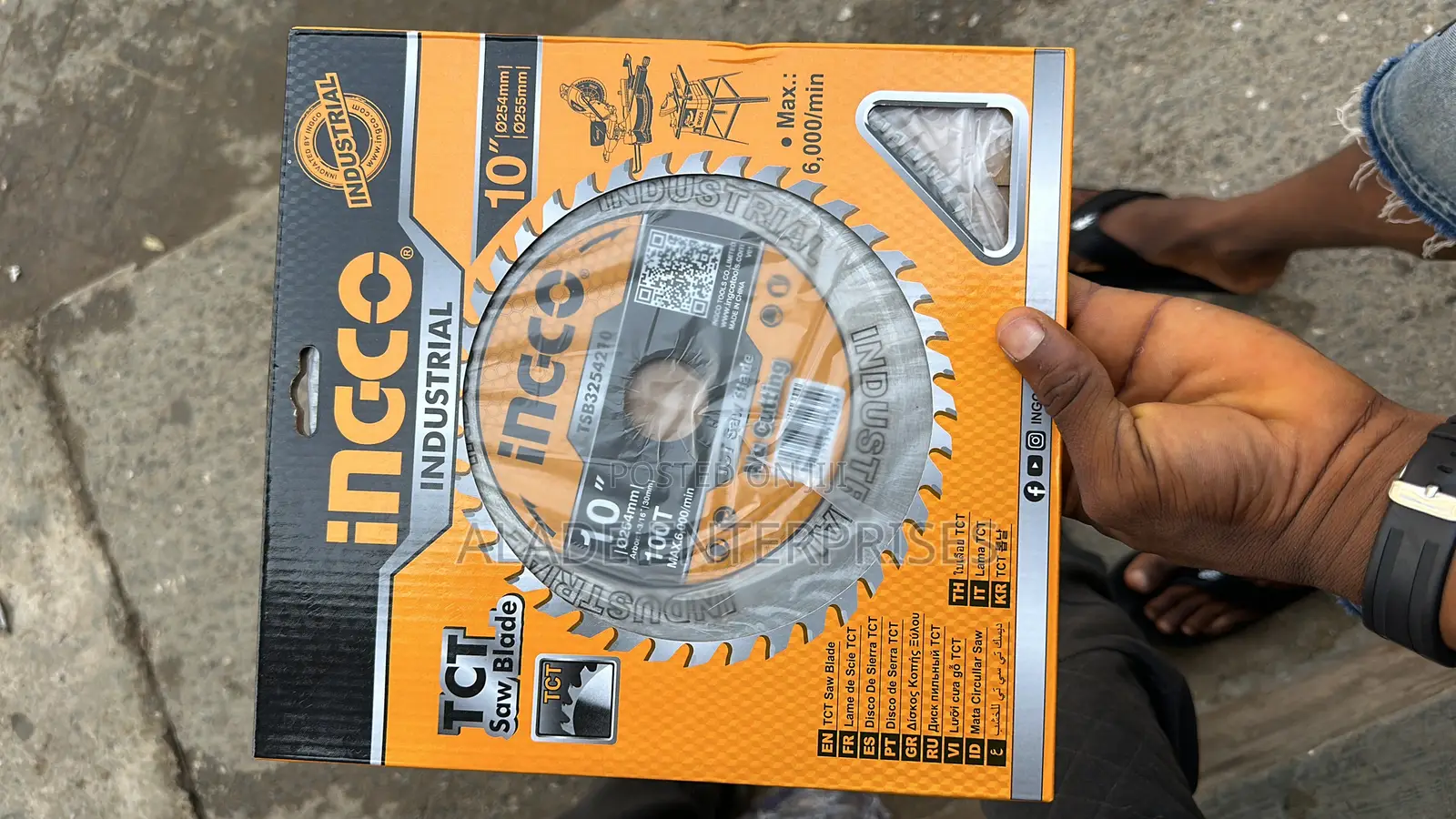 Ingco TCT Saw Blade for Aluminum, 254mm(10")