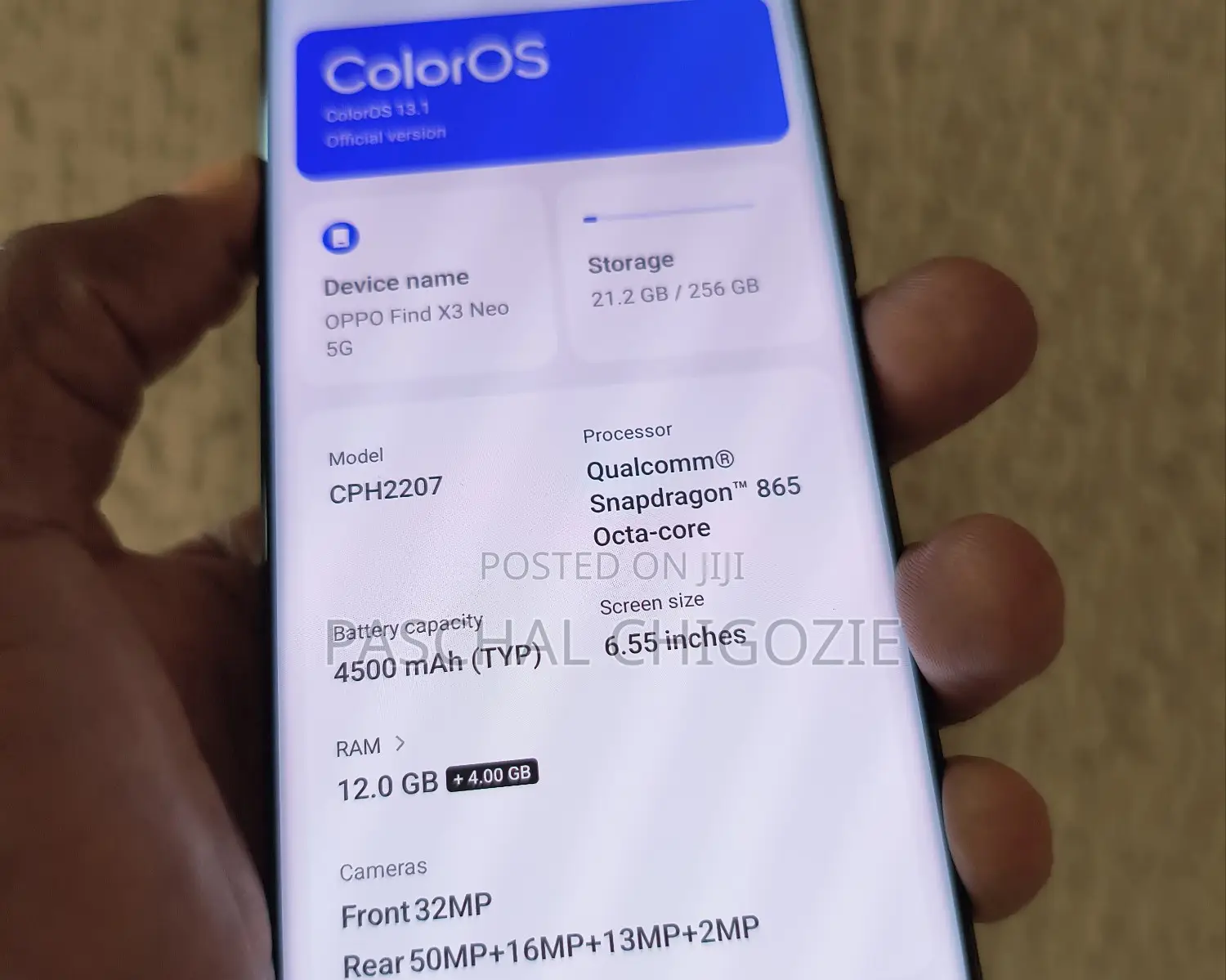 New Oppo Find X3 Neo 256 GB Blue