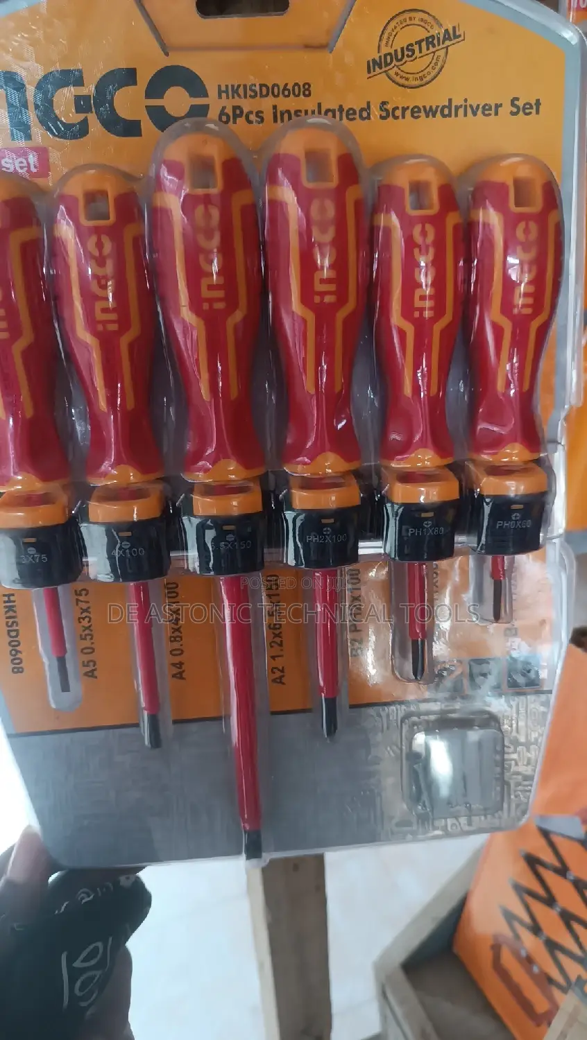 Ingco Electric Insulated Screwdriver Set-6pcs