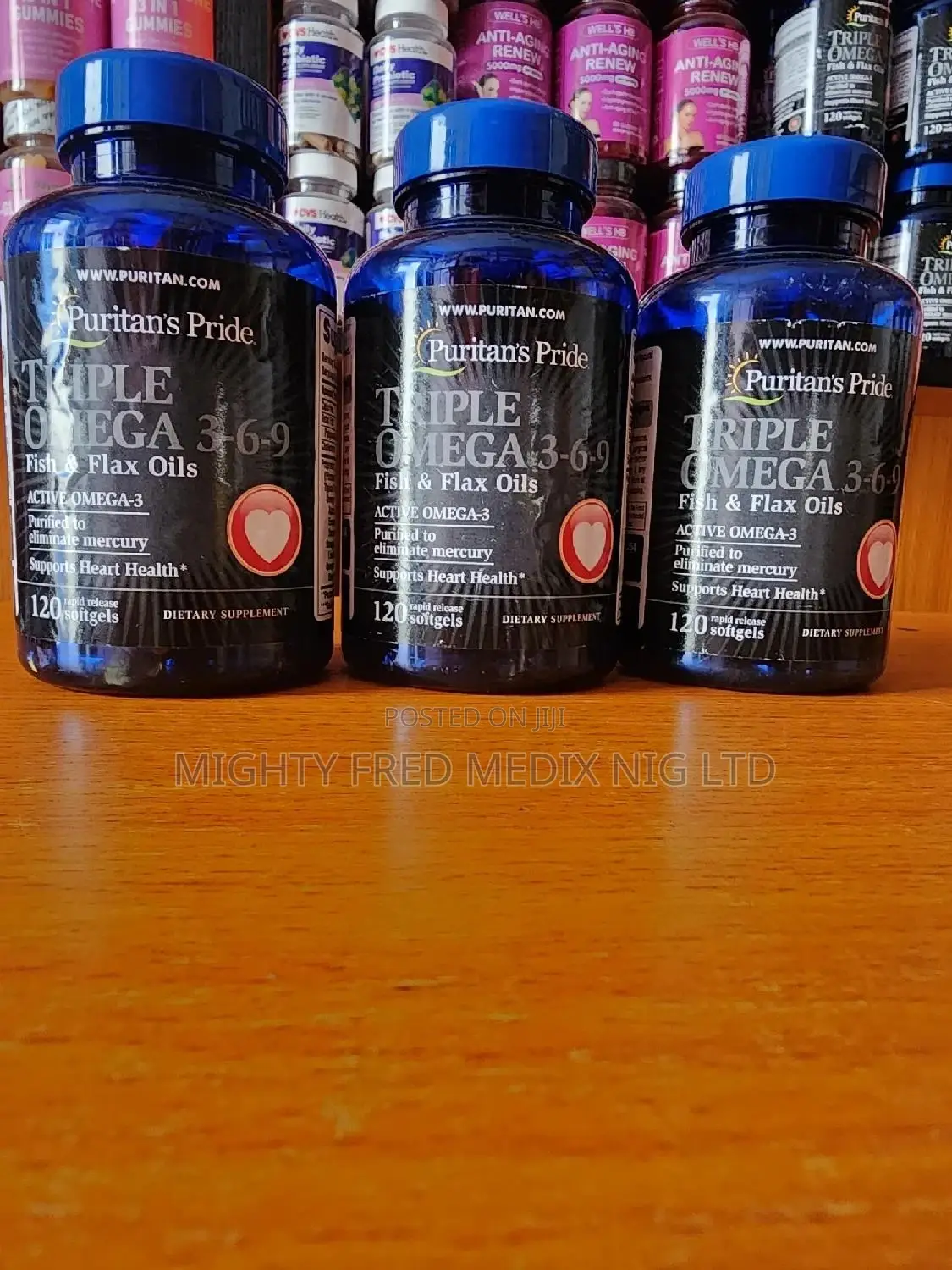 Puritans Pride Tripple Omega 369 120 Softgel