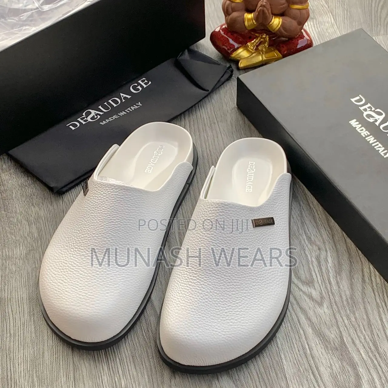 Italian Deudage Leather Mule