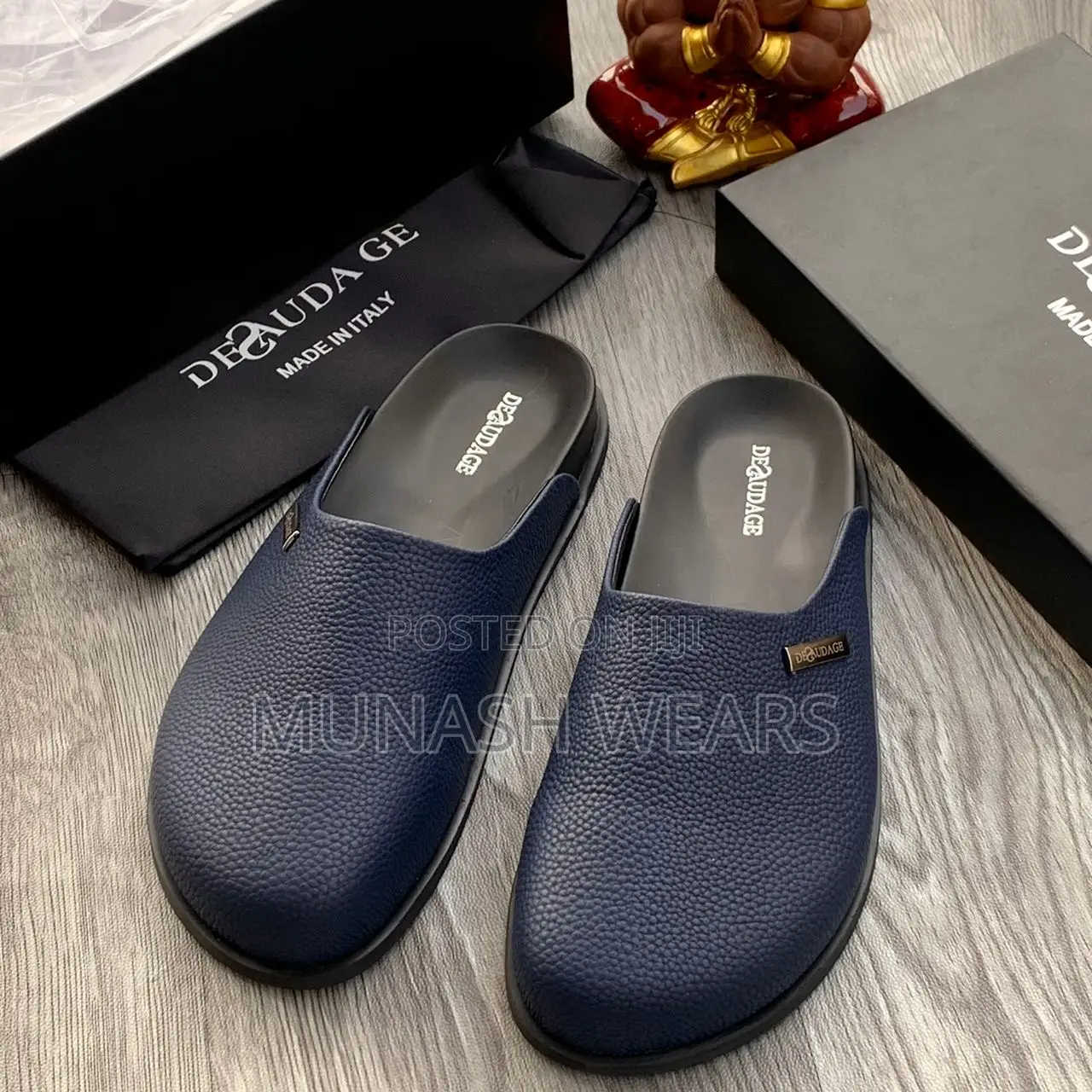 Italian Deudage Leather Mule