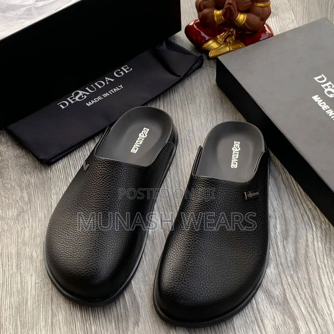 Italian Deudage Leather Mule