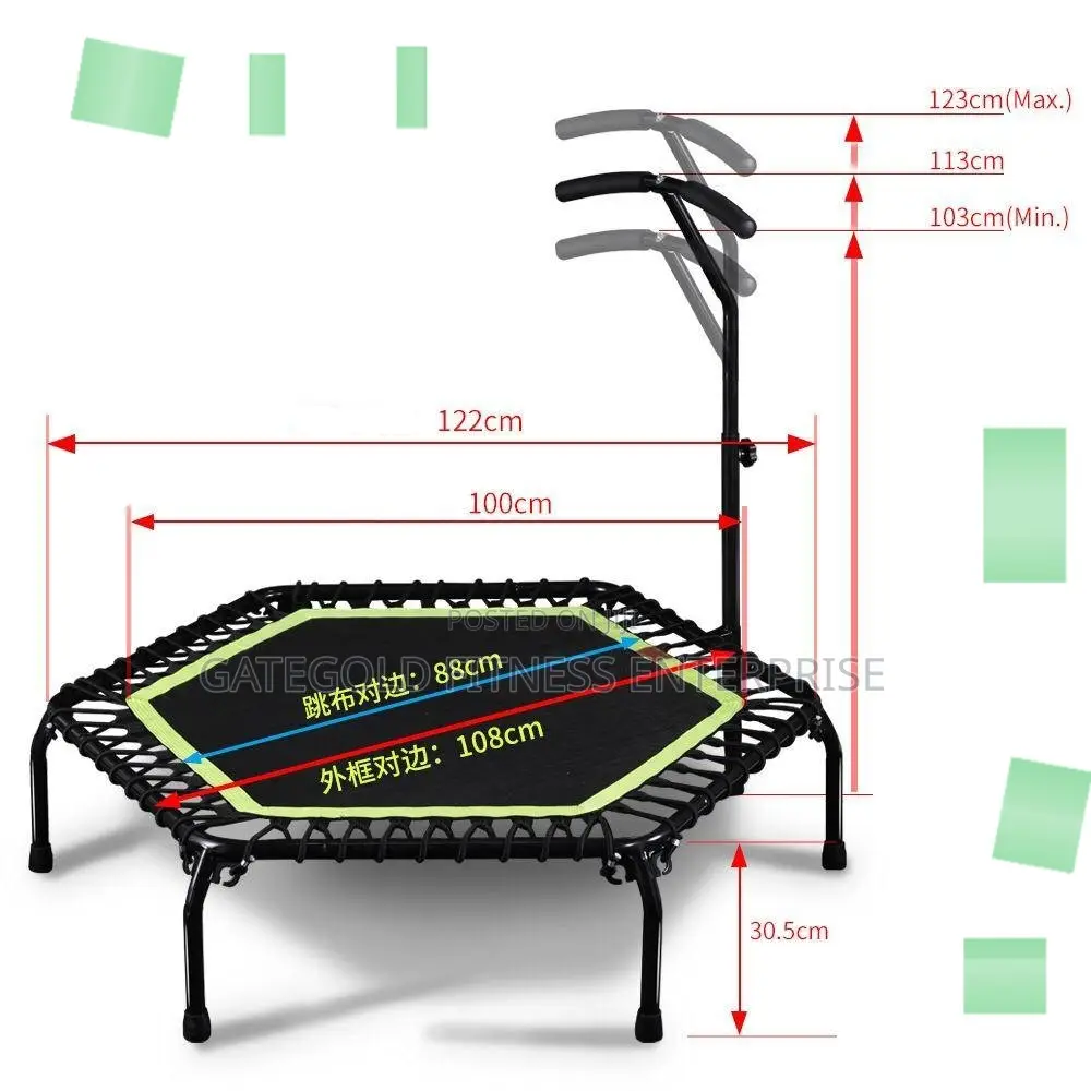Pro Trampoline With Handle (Diameter 108cm)