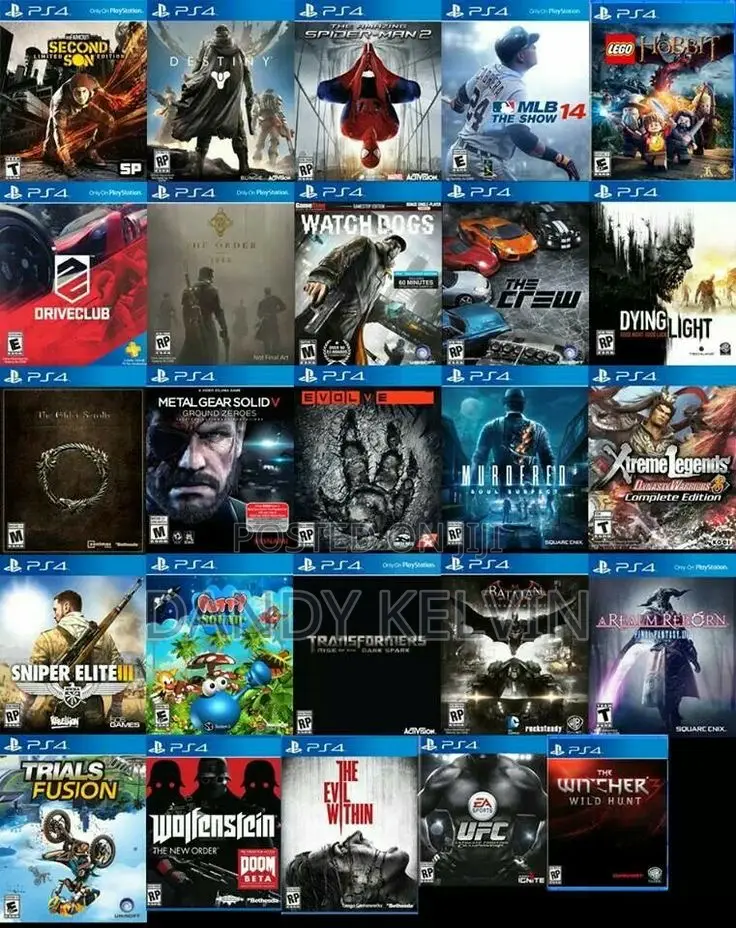 Playstation Games 4 (Check for Game List at Description)