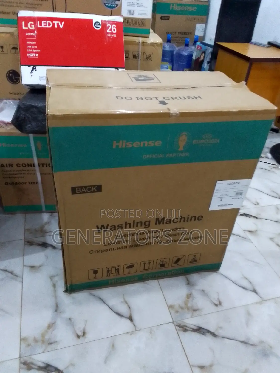 New in Hisense 7.5kg Semi Automatic (White)+Spinner Machine