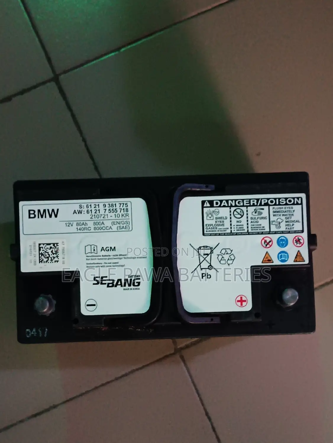 80amps Bmw Agm Battery