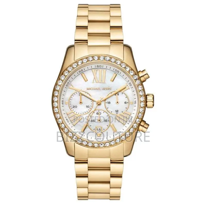 Original Michael Kros Chronograph Gold Chain Watch in Store