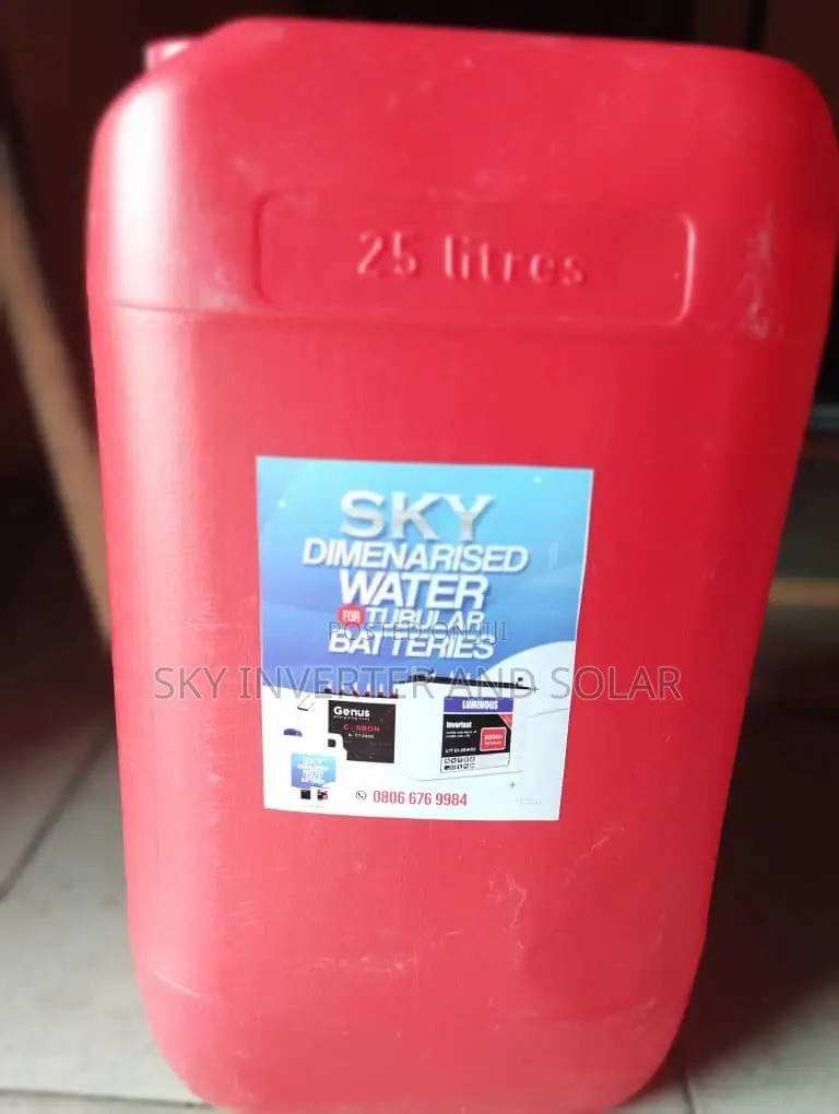 Distilled Water For Tubular Batteries