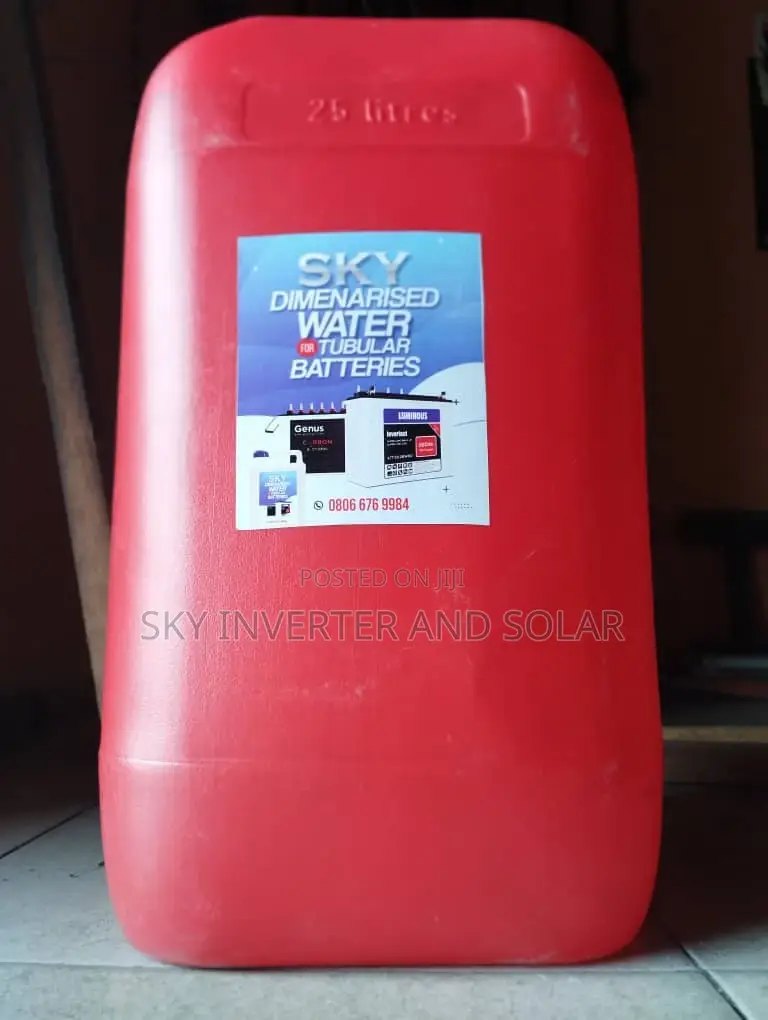 Distilled Water For Tubular Batteries
