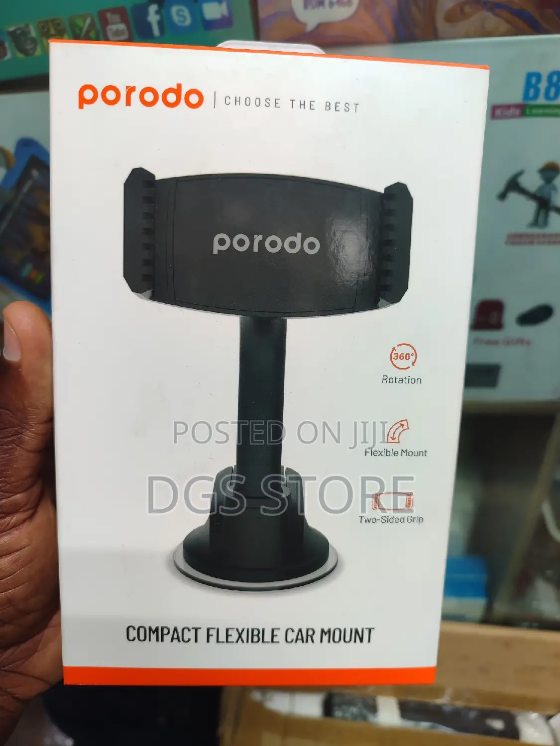 Porodo Compact Flexible Car Mount