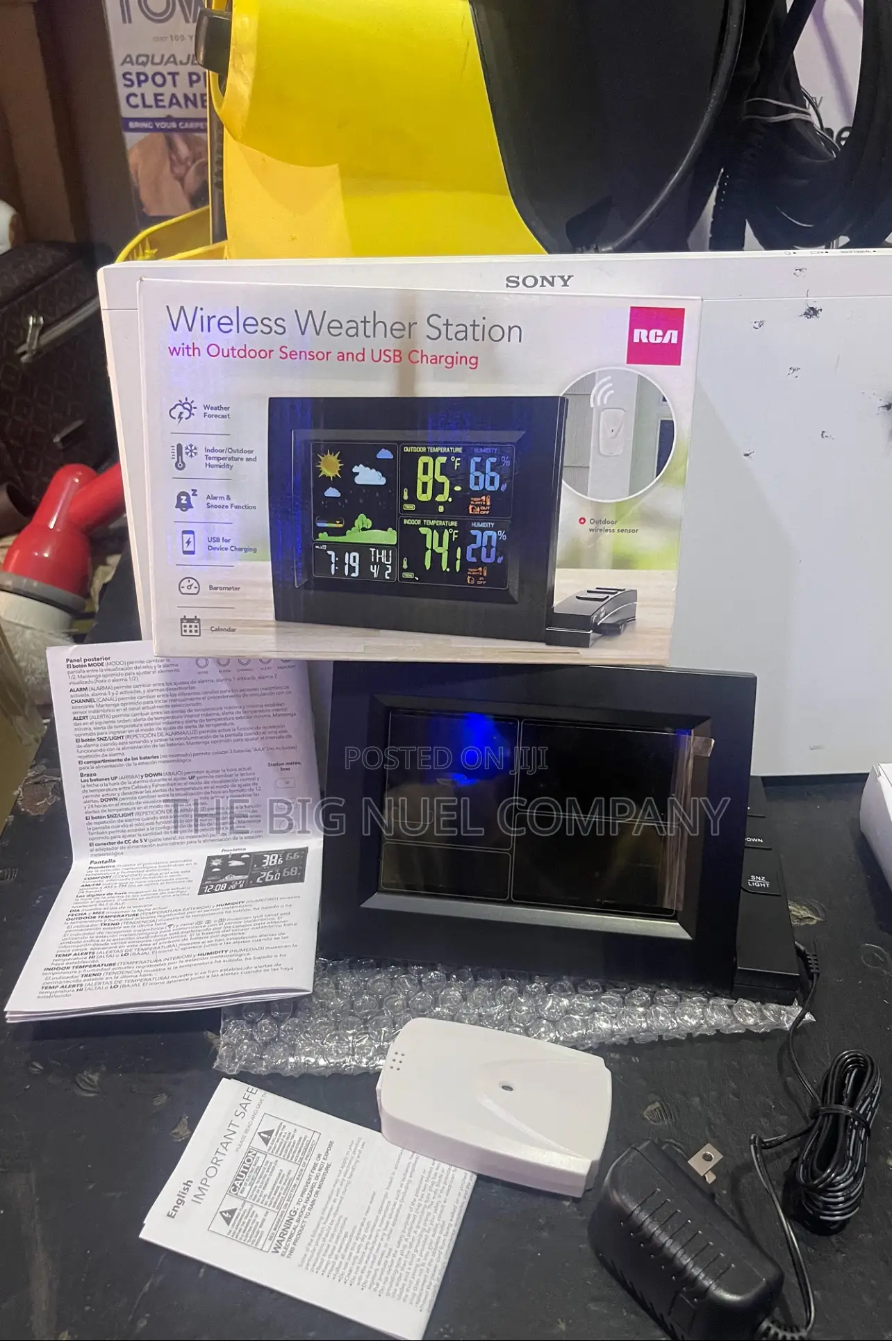 Wireless Weather Station With Outdoor Sensor Andusb Charging