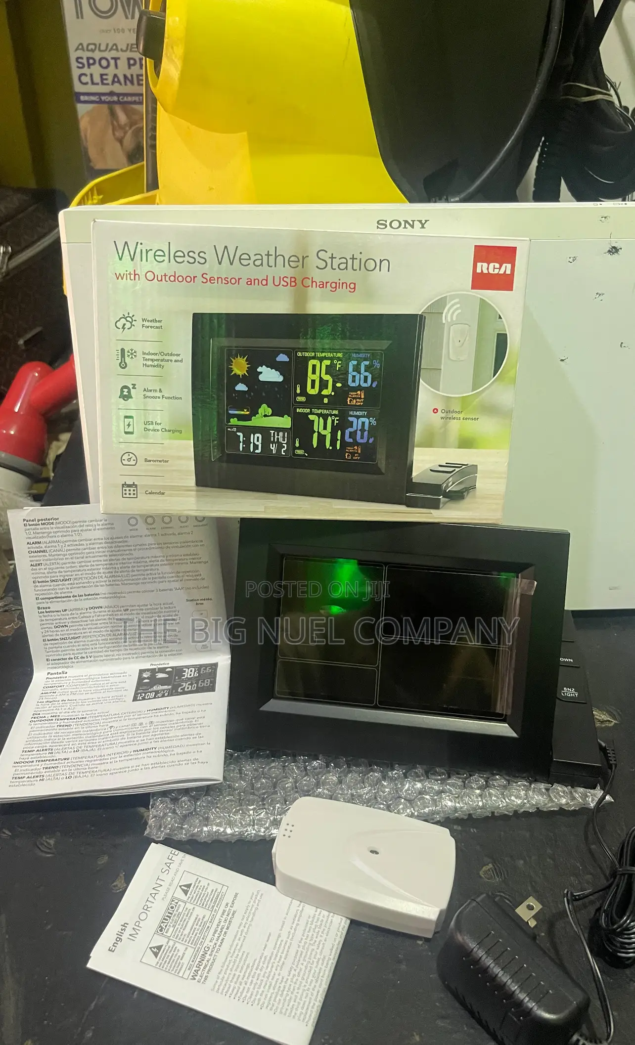 Wireless Weather Station With Outdoor Sensor Andusb Charging