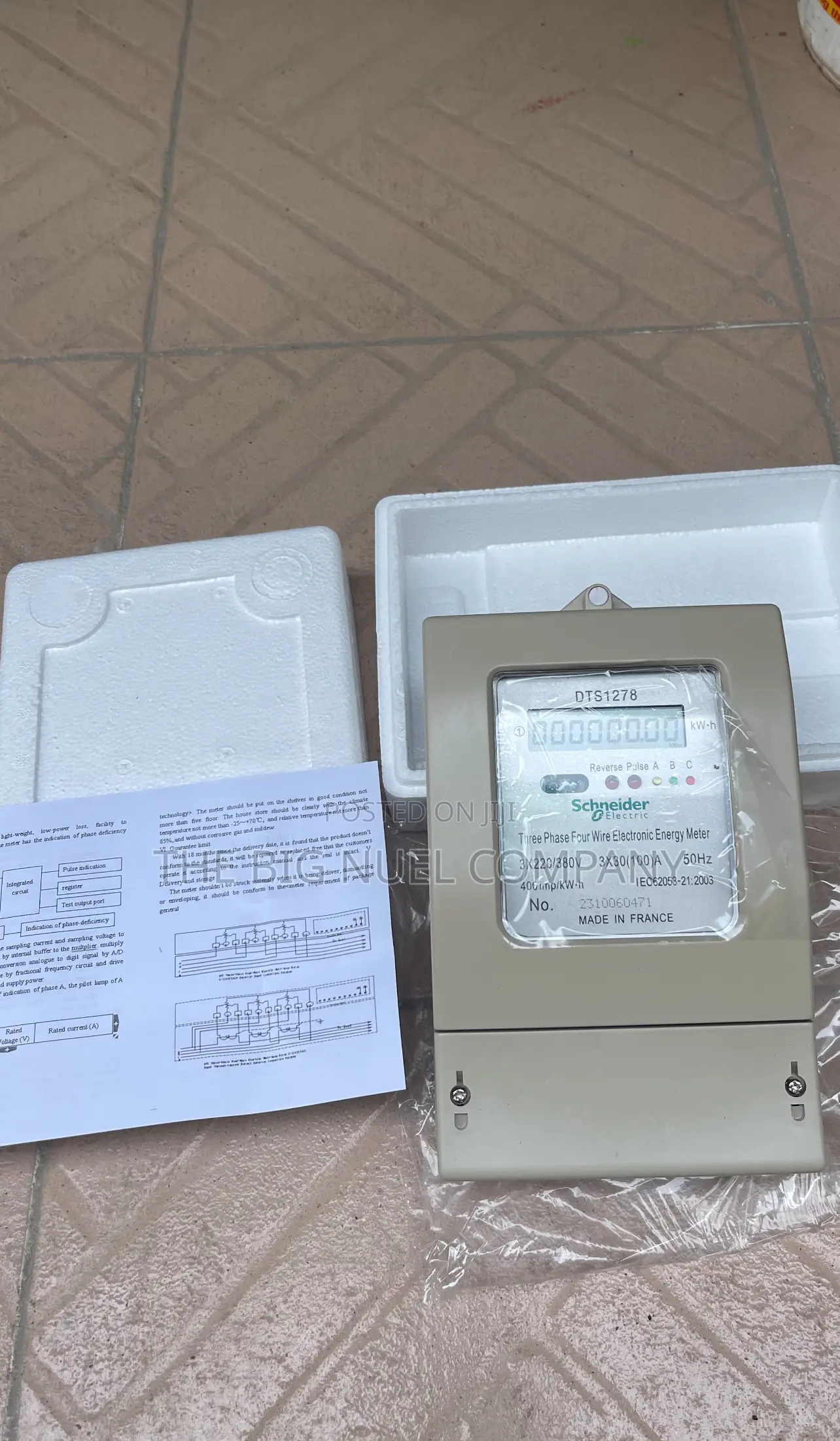 Three Phase Four Wire Electronics Energy Check Meter