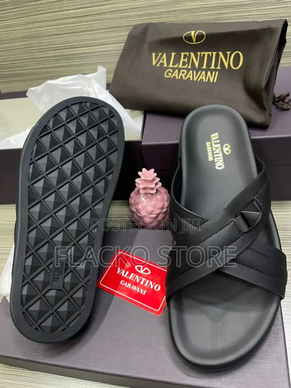 Original Valentino Garavani Leather Slippers